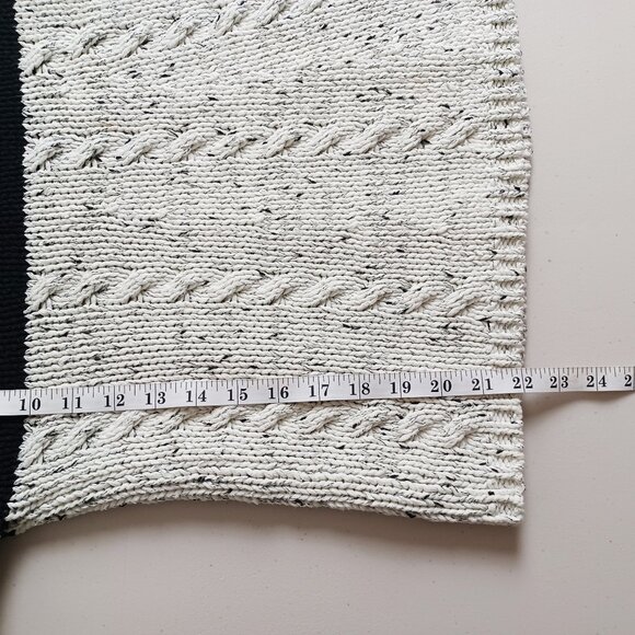 Oui Two-tone Textured Knit Sweater - Picture 15 of 15